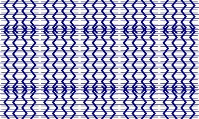 seamless black box, blue vertical zigzag line and two tone blue row horizontal background, vertical Zig zag chevron blue on white tile repeat seamless pattern replete image design for fabric printing