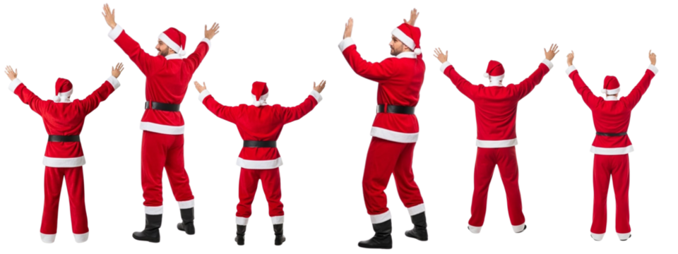 Santa Claus Stock Images – Red Suit with White Trim for Christmas Designs