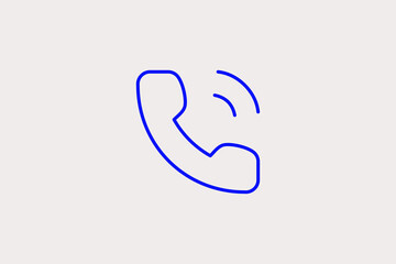 Obraz premium call illustration in line style design. Vector illustration.