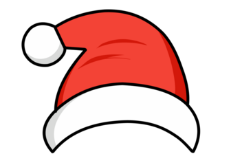 red santa claus hat design
