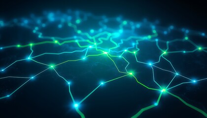 abstract blue background with globe