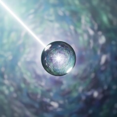 Mysterious Orb Engulfed by a Beam of Light