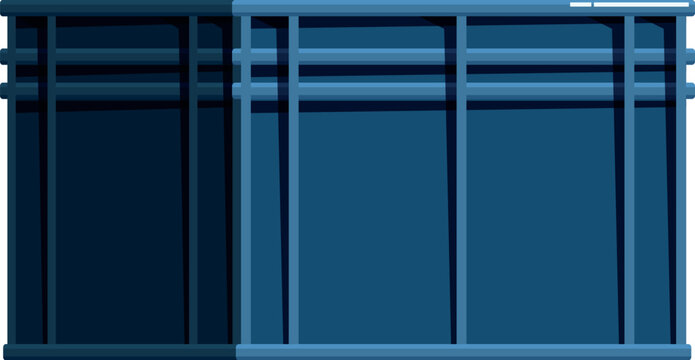 Industrial strength container ensuring safekeeping and efficient organization of goods