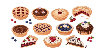 Set of pies 