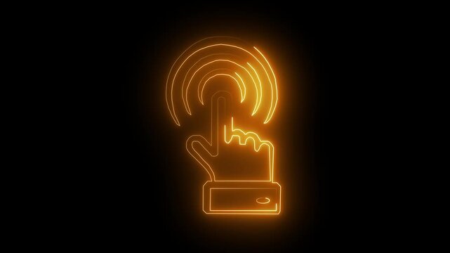 Global Artificial Intelligence (AI) Network Loop: Futuristic Neon Digital Brain Motion Graphic