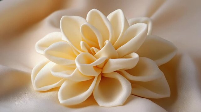 Video A single flower on a clean white surface, great for product or still life