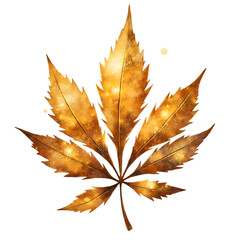 Ultra-Detailed Metallic Botanical Silhouette Watercolor Clipart with Gold, Silver, Rose Gold, Teal, Holographic & Chrome Foil Highlights on Transparent Background &ndash; Elegant Floral Leaf & Flower