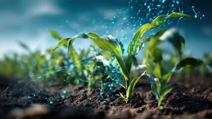 Innovative agriculture practices combine technology and nature to enhance crop growth and sustainability in rural farms - Powered by Adobe