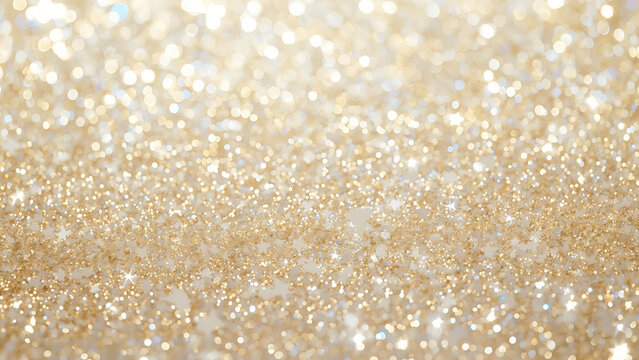 Bright champagne-white sparkle texture with shimmering metallic dust