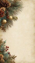 beige with the edge beautiful christmas decoration which you can put over a animal photo 