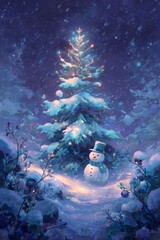 christmas magical winter artwork warm and cozy holiday