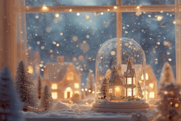 christmas magical winter artwork warm and cozy holiday