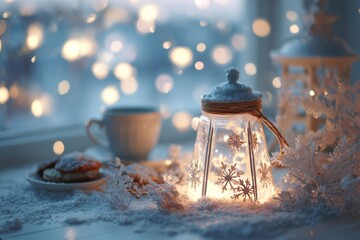 christmas magical winter artwork warm and cozy holiday
