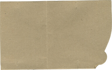 Cardboard collage paper shape with jagged uneven edges. Torn paper piece clipart. Ripped fragments for message label, banner, collage, text box, sticker