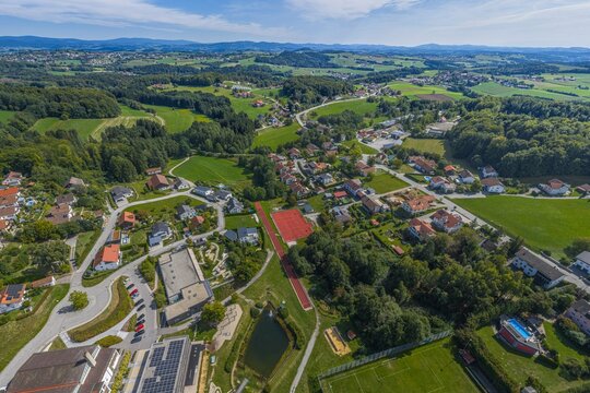 Ausblick auf die Region Donau-Wald rund um F&uuml;rstenstein im Kreis Passau