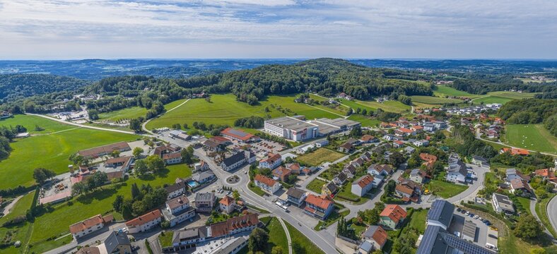 Ausblick auf die Region Donau-Wald rund um F&uuml;rstenstein im Kreis Passau