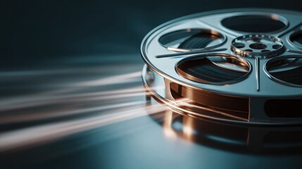 Film reel closeup