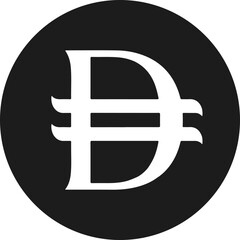 United Arab Emirates dirham. Dirham symbol. United Arab Emirates Currency. Vector