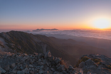 日本の山岳風景
