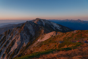 日本の山岳風景