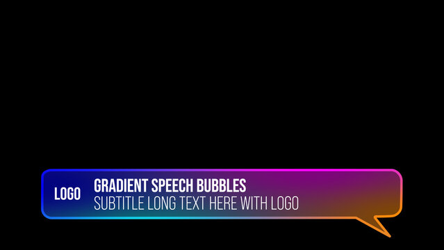 Gradient Speech Bubble 1