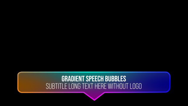 Gradient Speech Bubble 2