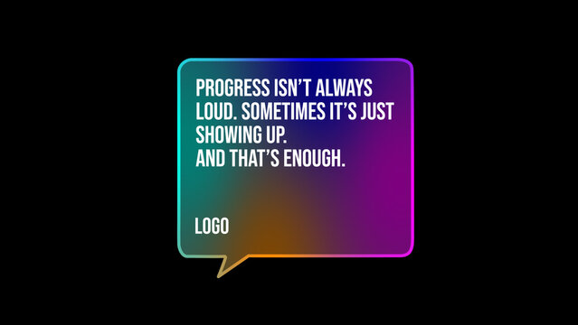 Gradient Speech Bubble 11