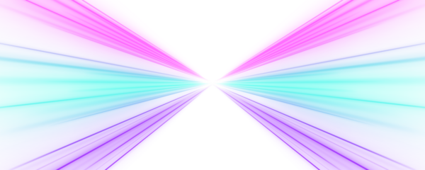 Neon arcs streak across a dark abstract background. The glowing curves convey speed and dynamic motion. Great for racing and cyberpunk visuals. PNG