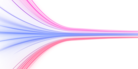 Neon streaks flow across a futuristic highway at high speed. The glowing curves emphasize motion and acceleration. Great for cyberpunk or racing visuals. PNG