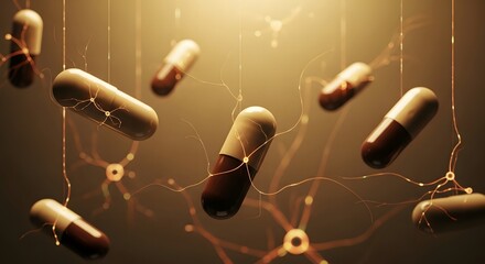 Brain with ADHD highlighting cognitive functions and attention deficit