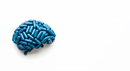 Brain with ADHD highlighting neurological activity and attention deficit