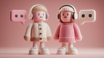 Engaging customer service representatives providing excellent support and communication, ready to assist with your business needs in a modern workplace