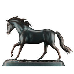 Chinese zodiac horse statue with elegant traditional design