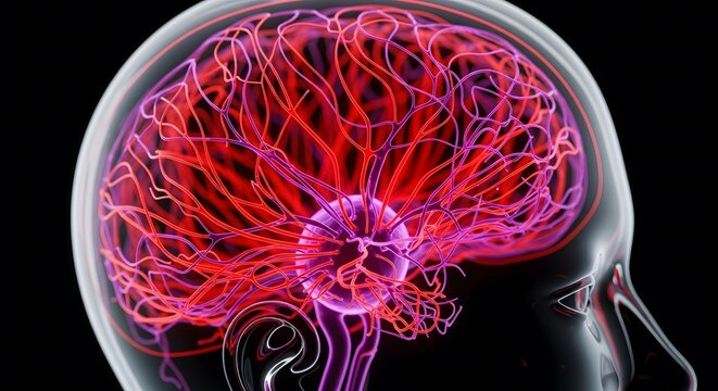 Brain with ADHD shown as active and chaotic neurological processing