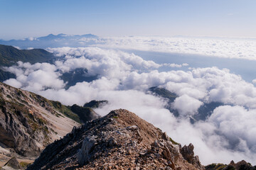 日本の山岳風景