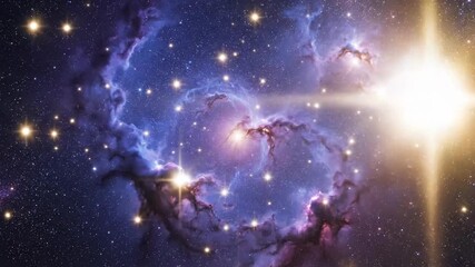 Cosmic nebulae and starfield abstract background for visual design