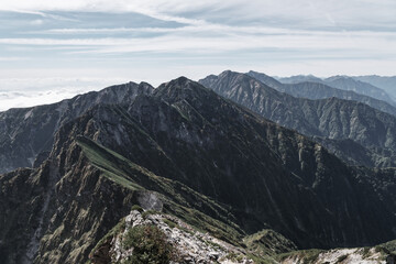 日本の山岳風景