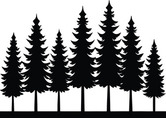 Pine Forest Silhouette

