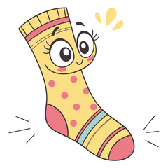 Vector of Cartoon Stockig on white background