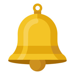 Vector of Golden Bell on white background