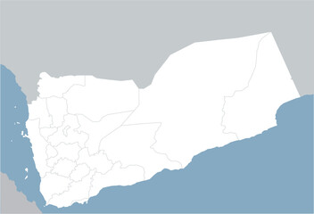 Yemen Administrative Divisions Map Set