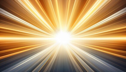 bright sunburst with radiating rays and glowing light on a white and white background