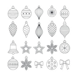 Fototapeta premium Set of christmas elements