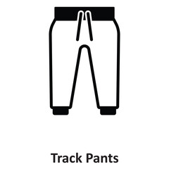 Track Pants Vector icon which can easily modify or edit