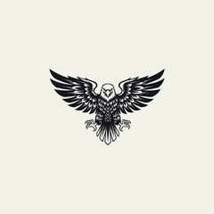 Obraz premium Majestic Eagle Emblem A Powerful Symbol of Freedom and Strength in Flight
