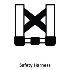 Safety Harness Vector icon which can easily modify or edit