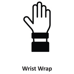 Fototapeta premium Wrist Wrap Vector icon which can easily modify or edit