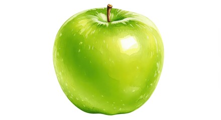 Green apple studio shot