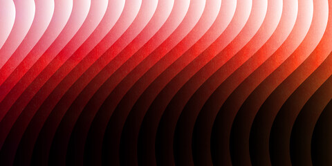 Neon ribbed fractal glass 3d background. Holographic vertical stripe pattern with vibrant purple...