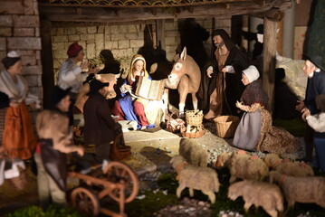Santons provençaux de la Nativité de la crèche de Noël